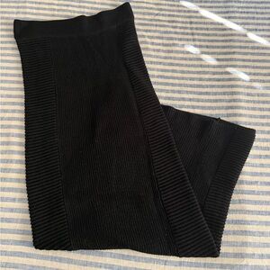 Zara knit bodycon midi skirt, Black, sz S